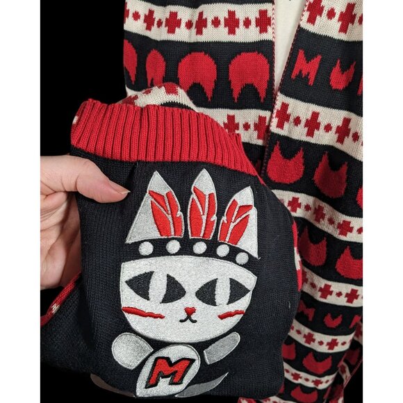 Azona A02 Black And Red Reversible Cat Scarf With Pockets - Picture 6 of 15